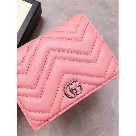 gucci chevron card case|Gucci GG Marmont card case wallet.